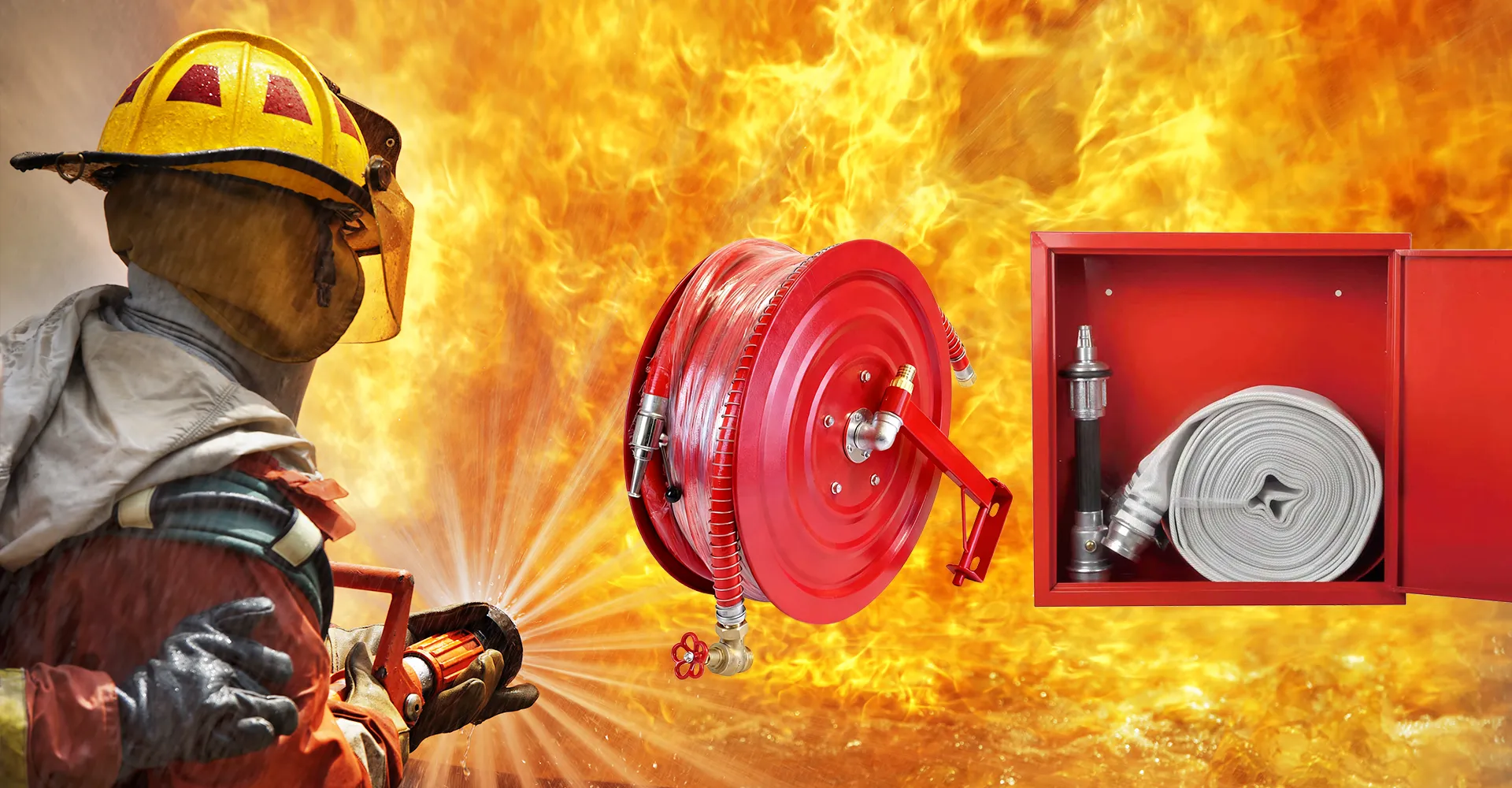 Các sản phẩm cuộn vòi chữa cháy và tủ chữa cháy từ nhà sản xuất FUXEON Trung Quốc